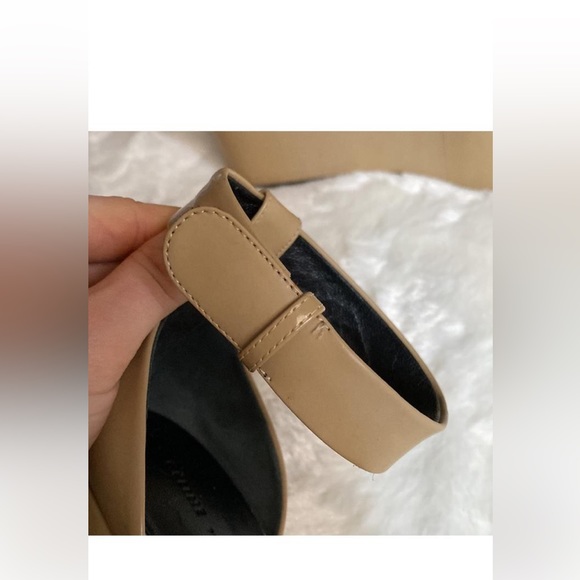 CELINE Platform Peep Toe Shoes soft leather size 37 - Picture 8 of 15